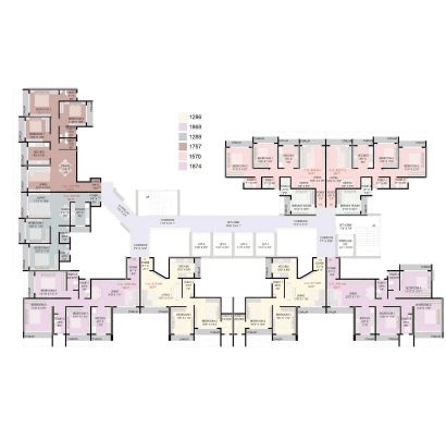 Adarsh Lakefront Phase 3 2 BHK floor plan