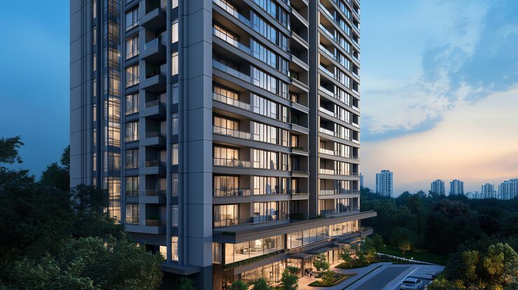 Adarsh Apartments in Hoskote, artist impression