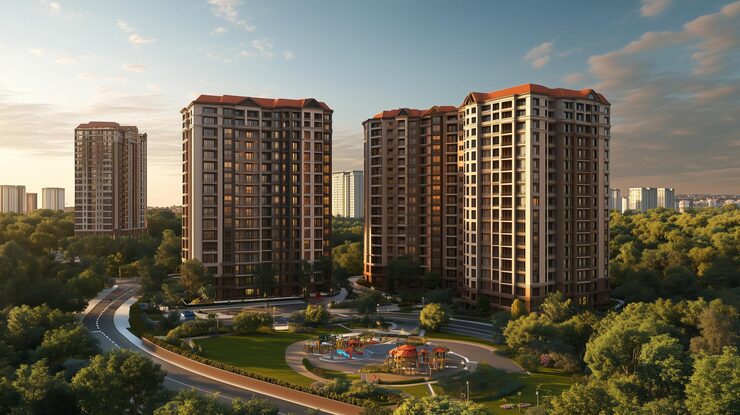 Adarsh Apartments Under ₹50 Lakhs, artist impression